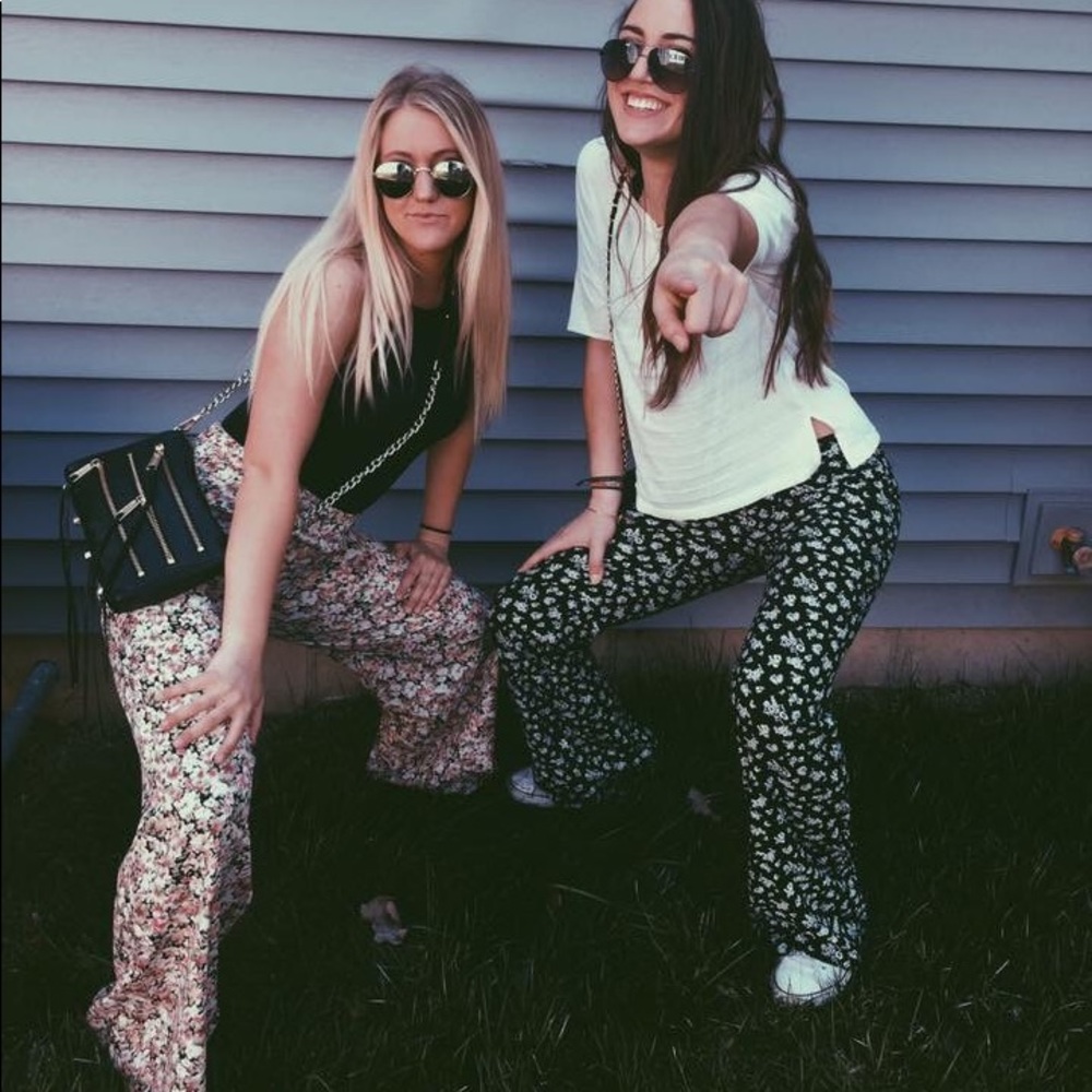 Black and white party pants